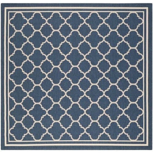 Safavieh Courtyard Navy Indoor Outdoor Rug - Square 4'
