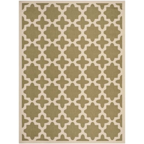 Tapis d'extérieur Safavieh Courtyard, vert, 9 x 12 pi