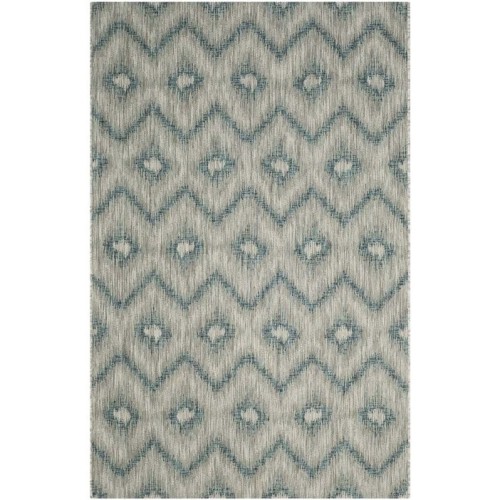 Image 1 of 1.. Safavieh Courtyard Grey Indoor Outdoor Rug - 8' x 11'