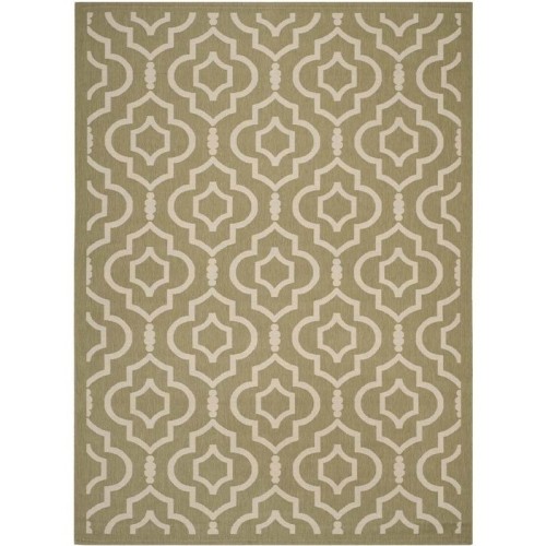 Safavieh Courtyard Green Indoor Outdoor Rug - 8' x 11'