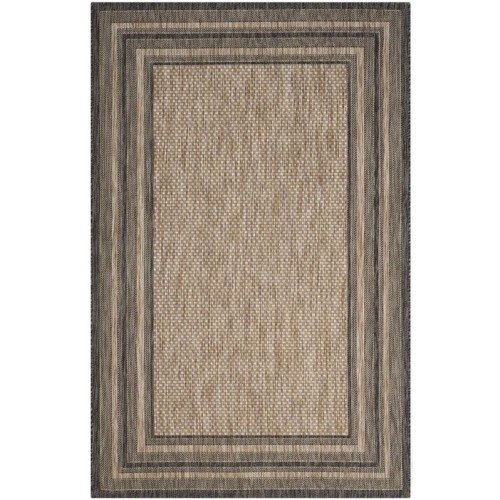 Safavieh Courtyard Natural Indoor Outdoor Rug - Runner 2'3" x 8'