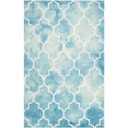 Safavieh Dip Dyed Turquoise Contemporary Rug - 4' x 6'