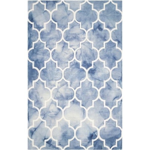 Safavieh Dip Dyed Contemporary 6' x 9' Round Area Rug - Blue