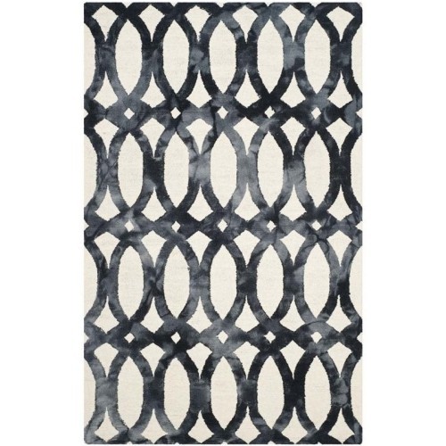 Safavieh Dip Dyed Contemporary 5' x 8' Round Area Rug - Ivory