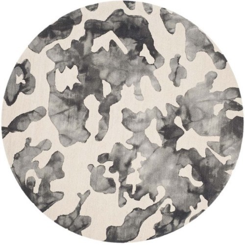 Image 1 of 1.. Safavieh Dip Dyed Beige Contemporary Rug - Round 7'