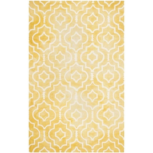 Safavieh Dip Dyed Gold Contemporary Rug - 4' x 6'