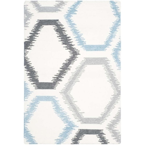 Tapis contemporain Safavieh Dhurries, ivoire - 4 x 6 pi