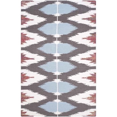 Tapis contemporain Safaeh Dhurries - 4 x 6 pi