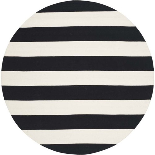 Safavieh Montauk Black Contemporary Rug - Round 6'