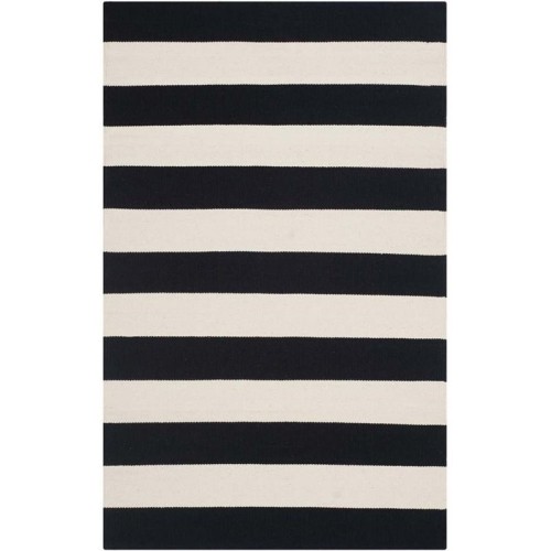 Safavieh Montauk Black Contemporary Rug - Runner 2'6" x 4'