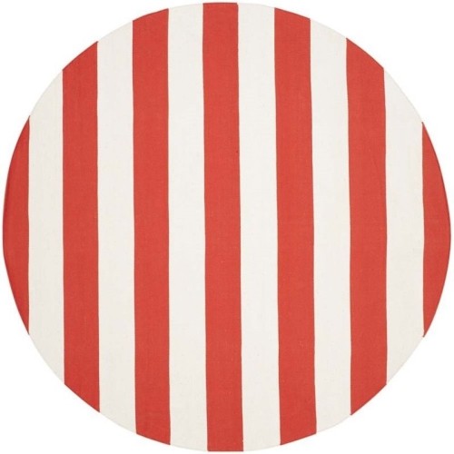 Tapis contemporain rouille Safaeh Montauk - rond 6 pi