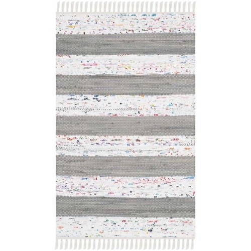 Tapis de corridor contemporain 2 pi 3 po x 7 pi Safah Montauk - Ivoire