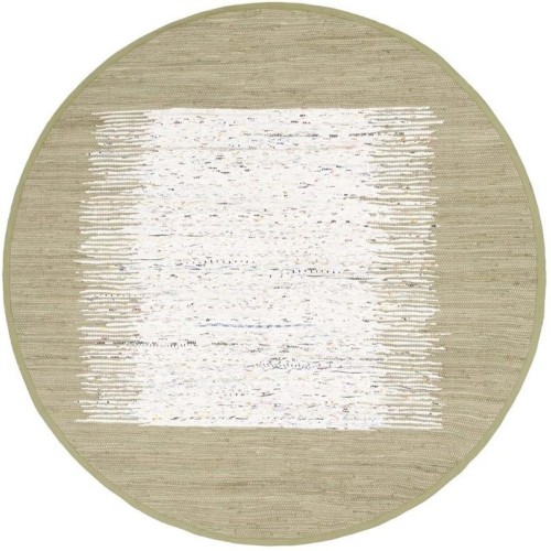 Tapis contemporain Safah Montauk Ivoire - rond 6 pi