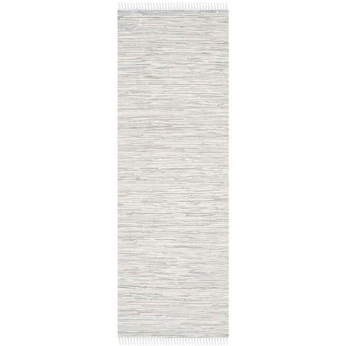 Tapis contemporain argenté Safaeh Montauk - Runner 2 pi 3 po x 11 pi 7 po