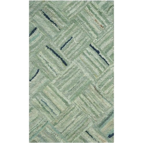 Safavieh Nantucket Green Contemporary Rug - Runner 2'3" x 4'