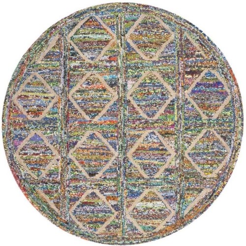 Tapis contemporain Safavieh Nantucket - rond 6 pi