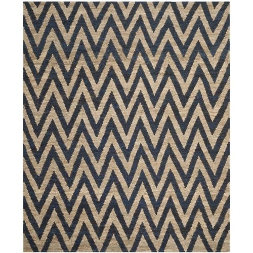 SAFAVIEH  Organic Blue Contemporary Rug - 9' X 12'