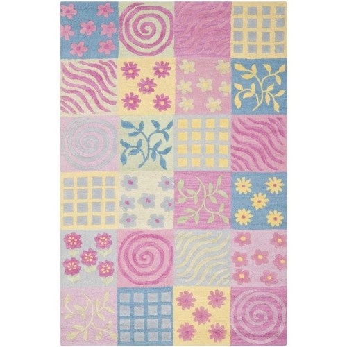 SAFAVIEH   Kids Pink Novelty Rug - 5' X 8'