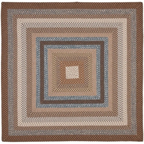 SAFAVIEH  Braided 2'6" X 5' Hand Woven Polypropylene Rug In Brown