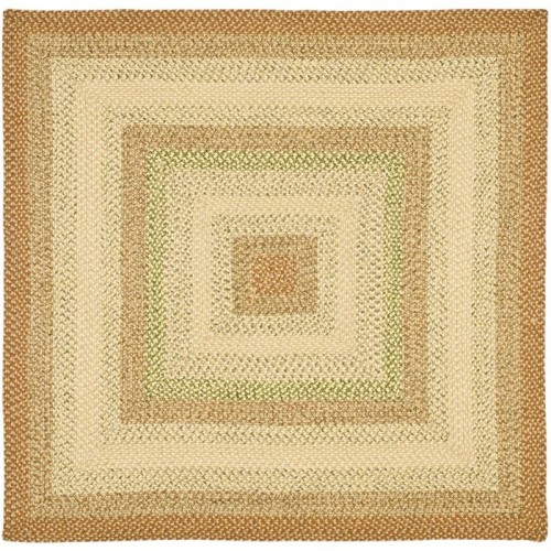 Safavieh Braided 2'3 X 14' Hand Woven Polypropylene Rug in Rust