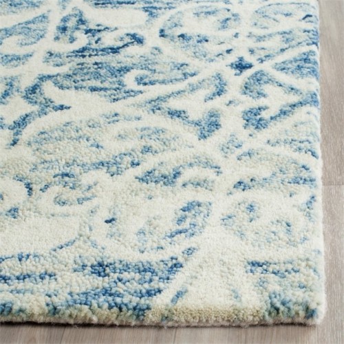 Safavieh Chatham 3' X 5' Hand Tufted Wool Rug in Dark Blue and Ivory
