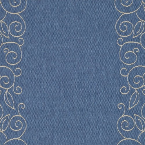 Tapis de corridor Safavieh Courtyard Power tissé 2 pi x 3 pi 7 po - Bleu/Beige