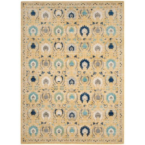Safavieh Evoke 3' X 5' Power Loomed Rug in Gold and Ivory