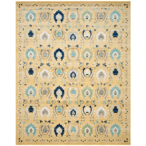 Safavieh Evoke 3' X 5' Power Loomed Rug in Gold and Ivory