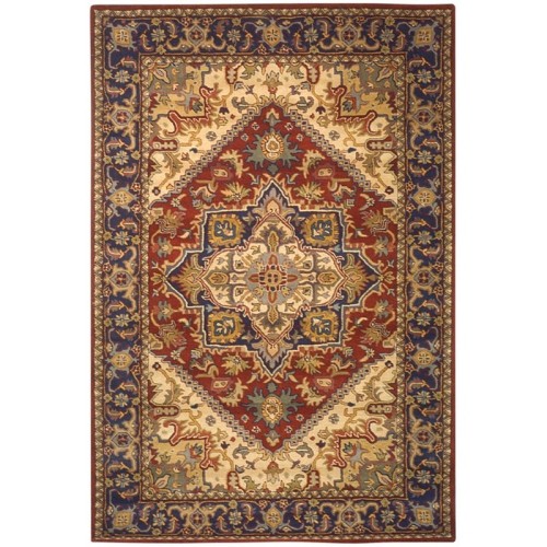 Safavieh Heritage Hand Tufted Wool Pile 2'3" x 6' Runner Area Rug - Red