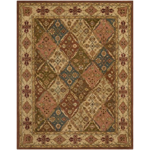 Tapis en laine capitonnée à la main 7 pi 6 po x 9 pi 6 po Heritage de Safavieh, beige et beige