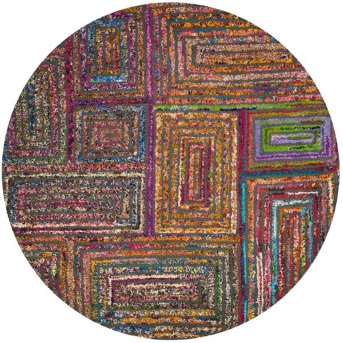 Safavieh Nantucket 9' X 12' Hand Tufted Cotton Wool Rug in Charcoal