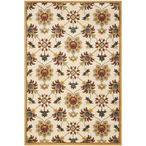 SAFAVIEH  Newbury 3' X 5' Power Loomed Rug In Ivory And Gold