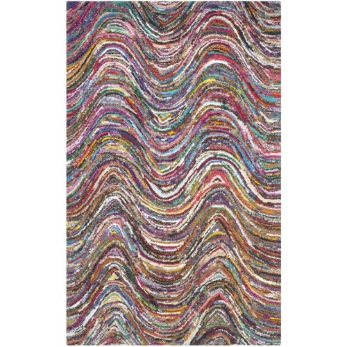 SAFAVIEH  Nantucket 9' X 12' Hand Tufted Cotton Pile Rug