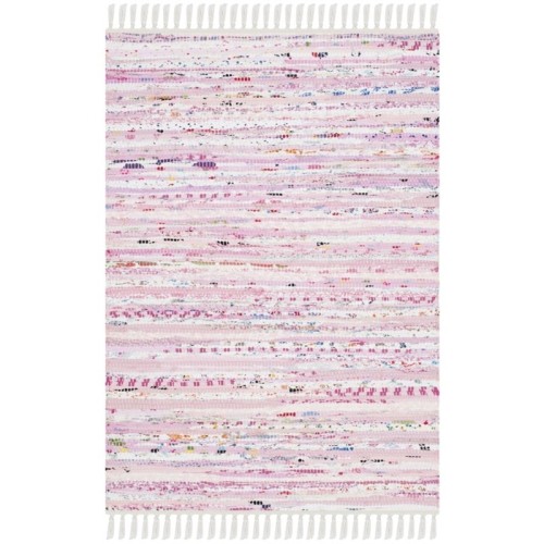 SAFAVIEH  Rag 2' X 3' Hand Woven Cotton Rug In Light Pink