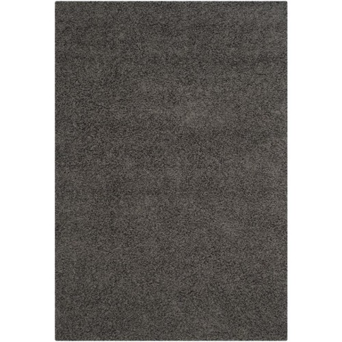 SAFAVIEH  Athens Shag 2'3" X 10' Power Loomed Rug In Dark Gray