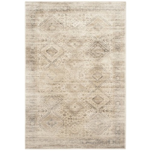 SAFAVIEH  Vintage 2' X 3' Power Loomed Viscose Pile Rug In Stone