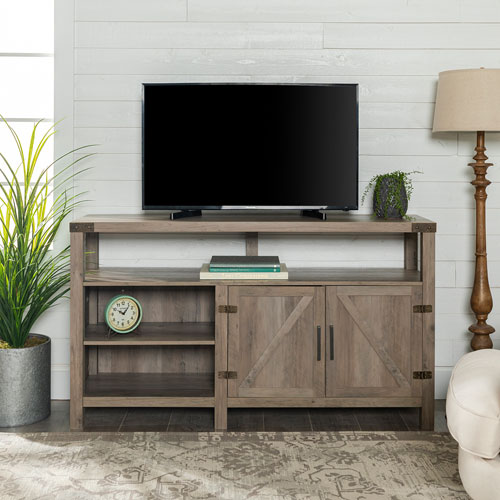 Winmoor Home Rustic Country 60" TV Stand - Grey Wash