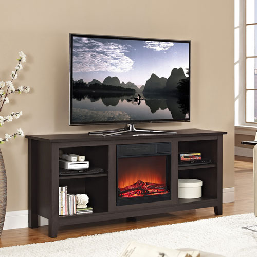 Winmoor Home Traditional 60" Fireplace TV Stand - Espresso