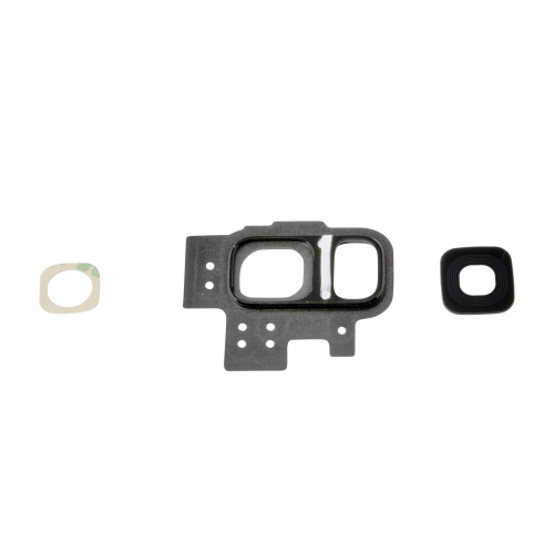 Replacement Camera Glass Lens Cover + Frame Compatible WIth Samsung Galaxy S9 G960W - Black
