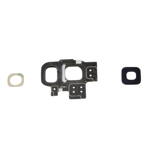 Replacement Camera Glass Lens Cover + Frame Compatible WIth Samsung Galaxy S9 G960W - Black