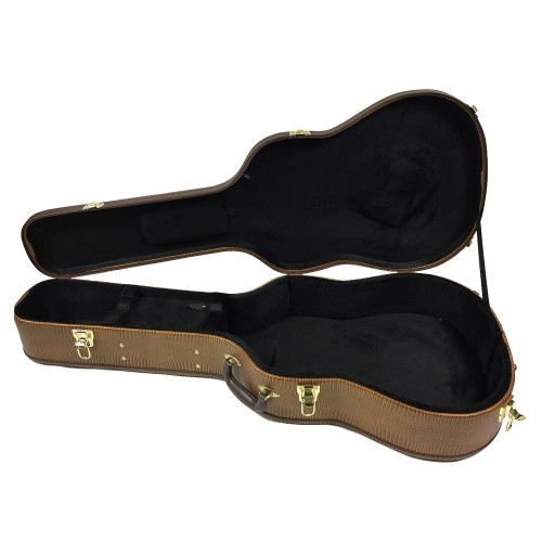 Solo Acoustic Dreadnought Hardshell Guitar Case, Snake Skin