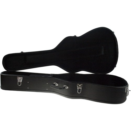 Solo Acoustic Dreadnought Hardshell Guitar Case, Black