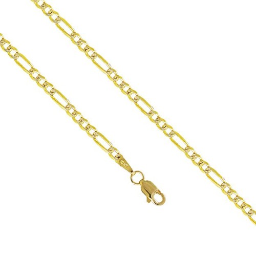 PRICE-HUT  10K 20" Gold Figaro Link 2.4 MM Italian Chain With Lobster Clasp Tn3021020 In Yellow