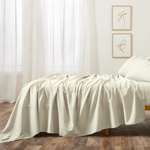 EGYPTIAN COMFORT - Silky Smooth Lightweight Bed Sheet Set - Brushed Micro - Deep Pocket - 4 Piece Set