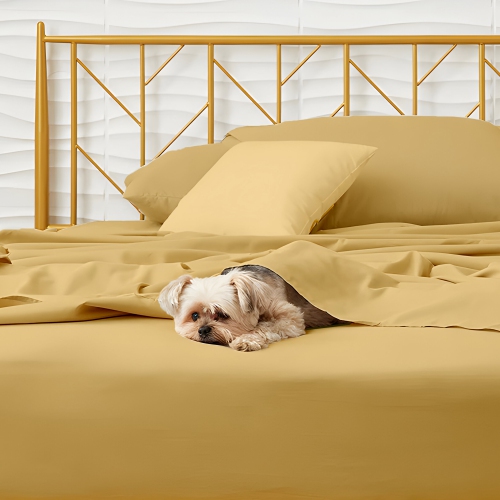 EGYPTIAN COMFORT - Silky Smooth Lightweight Bed Sheet Set - Brushed Micro - Deep Pocket - 4 Piece Set - King Size