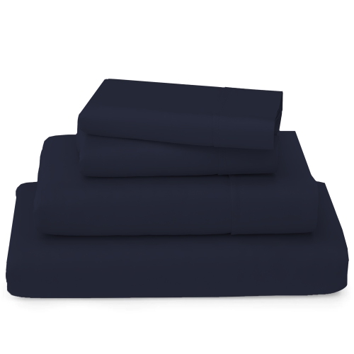 CONFORT ÉPITATIQUE - Ensemble de draps doux, soyeux et légers - Microfibre brossé - Enveloppe profonde - Ensemble de 4 pièces