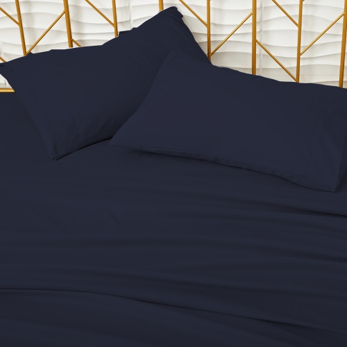 CONFORT ÉPITATIQUE - Ensemble de draps doux, soyeux et légers - Microfibre brossé - Enveloppe profonde - Ensemble de 4 pièces