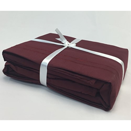 CONFORT ÉGYPTIEN – Ensemble de draps légers soyeux – Micro brossé – Passe profonde – Ensemble de 3 pièces