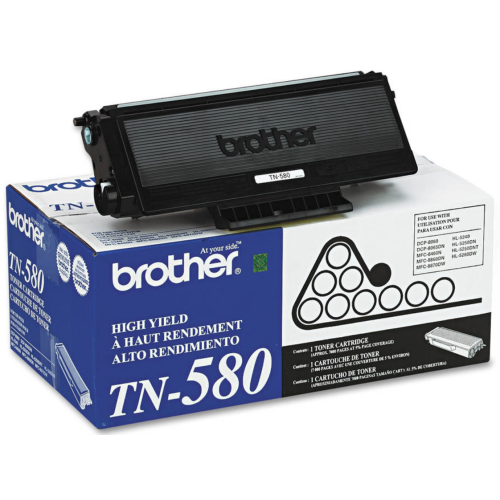 Brother TN580 High Yield Black Original Toner Cartridge, For DCP-8060-8065DN, HL-5240-5280DW, MFC-8460N-8860DN