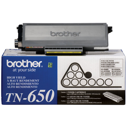 BROTHER  Tn650 High Yield Original Toner Cartridge, for Dcp-8080Dn, Hl-5350Dn, Hl-5370D, Mfc-8480 to 8690-8890Dw In Black Great Price for some great toner